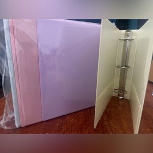 SUNEE 3 Ring Binder 2 Inch D Ring, Clear View Binder Three